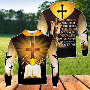 Cross Dove And Jesus All Over Printed Hoodie