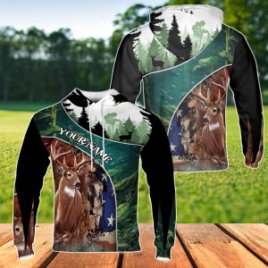 Personalized Deer Hunting American Hunting Season Hoodie All Over Hoodie
